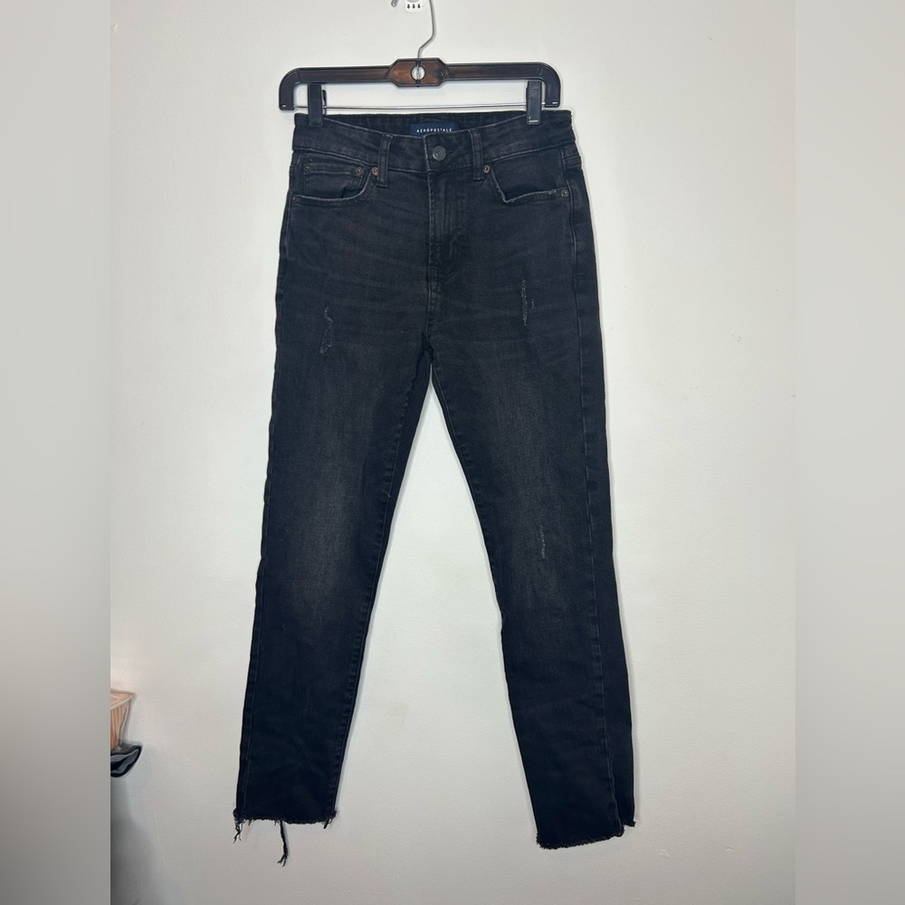 Black Distressed Jeans